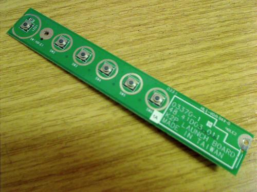 LED Power Button Launch Board circuit board from Medion MD40100