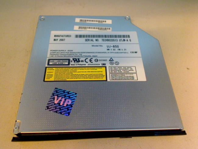 DVD Burner Writer UJ-850 & Blende, Fixing Toshiba Satellite A200-1AS