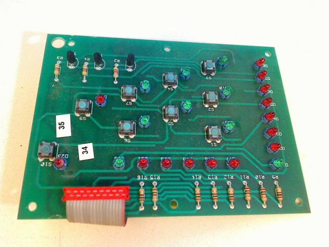 Control Panel LED Board circuit board electronic Saeco Profi Magic De Luxe