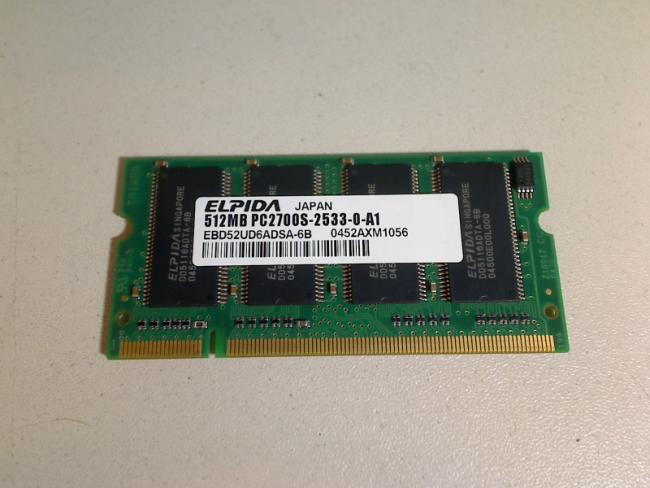 512MB DDR PC2700S ELPIDA SODIMM RAM Dell Inspiron 8600 PP02X