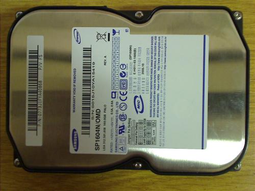 160GB HDD Festplatte IDE 3,5" SP1604/OMD from Ellion DVR-950S Dual
