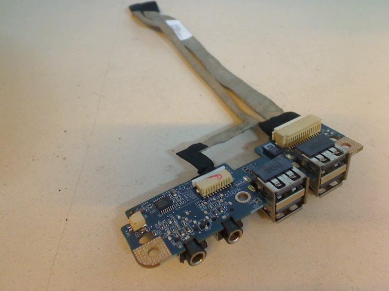 USB 4-Fach Port Audio Sound Board Card Cable HP Compaq 8710p