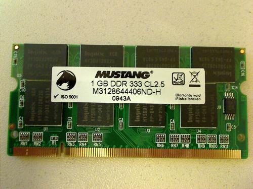 1 GB DDR 333 Ram Memory SODIMM MUSTANG Medion MD5400 FID2010