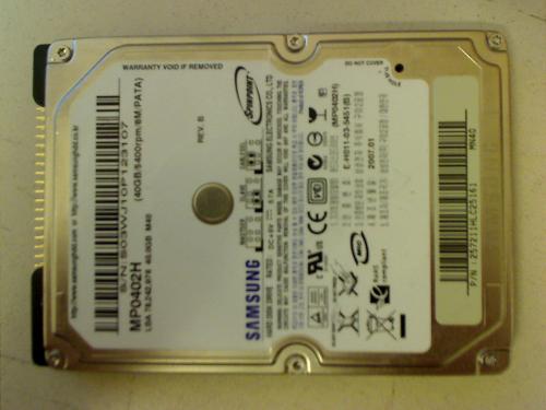 40GB HDD Festplatte IDE 2.5\" Acer 243LM 240/250/240P/250P MS2138