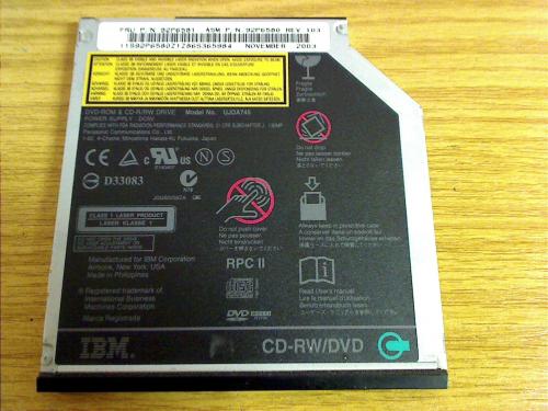 DVD-ROM & CD-R/RW Drive UJDA745 from IBM ThinkPad 2373 T41 T42