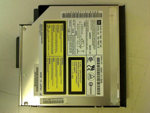 DVD Burner SD-R6012 with Bezel & Fixing Toshiba S2430-201