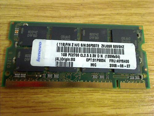 1GB Ram Speicher 1 GB DDR1 333 Mhz for IBM Lenovo ThinkPad T40 T41 T41P M T42