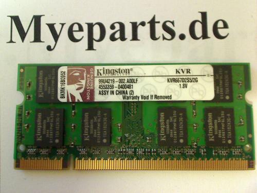 2GB Kingston kvr667d2s5/2g SODIMM Ram Memory Asus F3SV