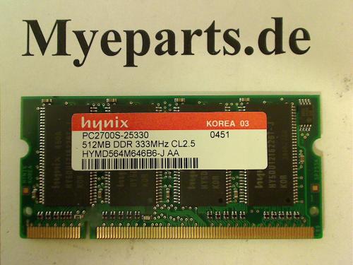 512MB DDR 333Mhz SODIMM Ram Memory Toshiba SM30X-165