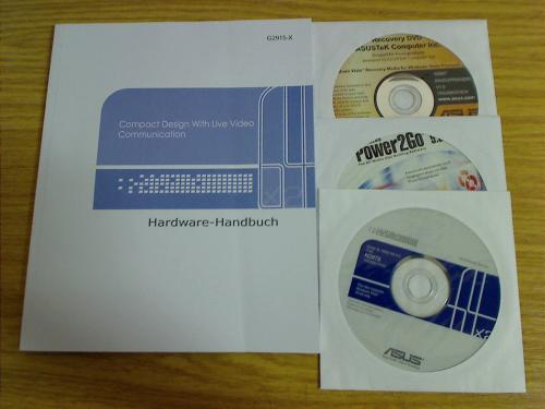 Recovery DVD Handbuch & Driver from Asus X59SL