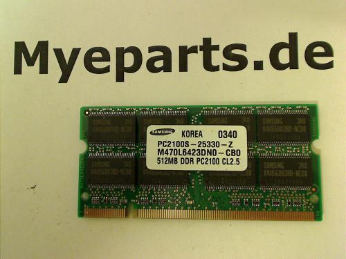512MB DDR PC2100 SODIMM Ram Memory Dell PP05L D600