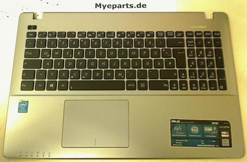 Keyboard German Housing Upper shell Palm rest with Touchpad Asus R510C