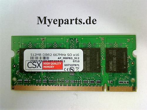 512MB DDR2 667 SODIMM CSX Ram Memory Memory Toshiba P100-490