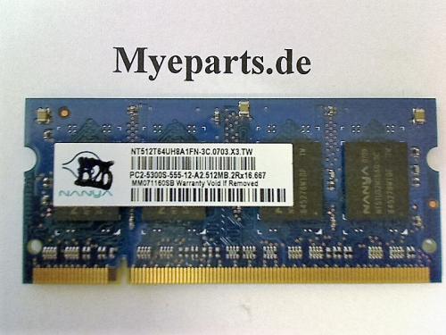 512MB DDR2 PC2-5300 Nanya Ram Memory Memory Toshiba P100-490
