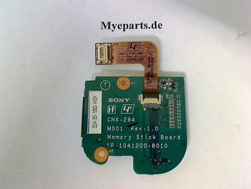Memory Stick Card Reader Board CNX-294 MS01 Sony Vaio PCG-791M