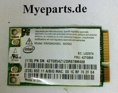Wlan w-Lan WiFi Card Board Module board Lenovo T61 6463 15.4"