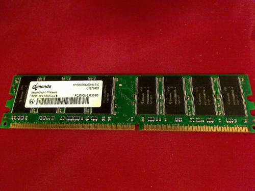 512MB DDR 333 Qimonda PC2700 Ram Memory Fujitsu Amilo D 7830