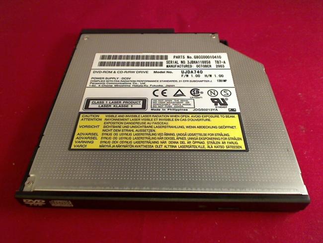 DVD-ROM & CD-R/RW with Bezel & Fixing UJDA740 Toshiba Satellite Pro M10