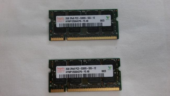 2x RAM Memory 2GB 2Rx8 HP 8510 p