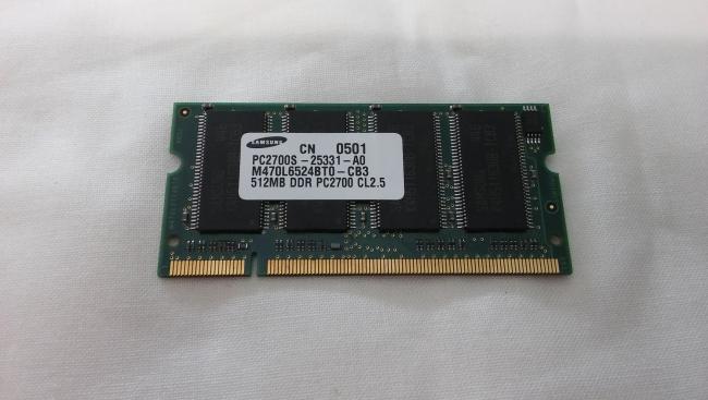 1x RAM Memory 512MB DDR Samsung X 15 Plus
