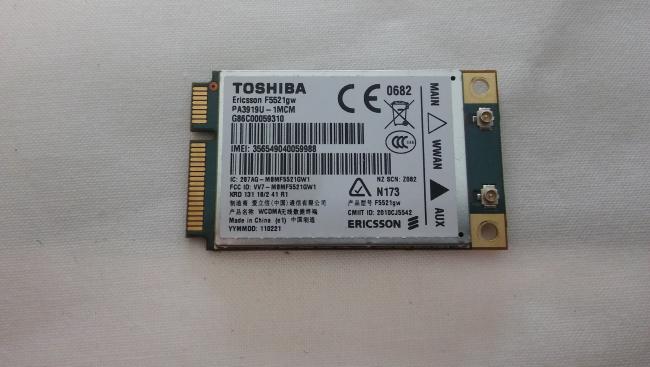 Mini PC Express Card Ericsson F5521gw Toshiba Portege R830-111