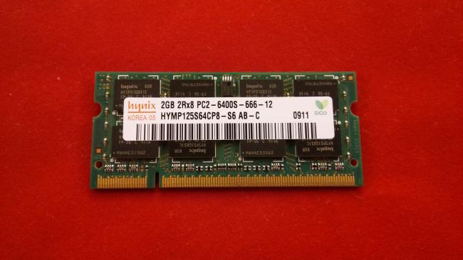 RAM Memory 2GB 2Rx8 HP Presario CQ60-130EG