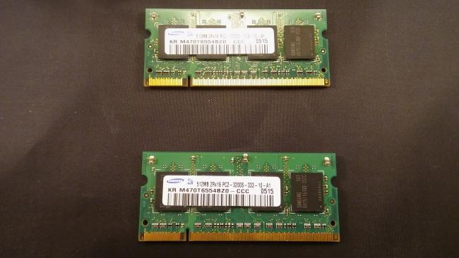2x RAM Memory 512MB 2Rx16 DELL Latitude D610 (PP11L)