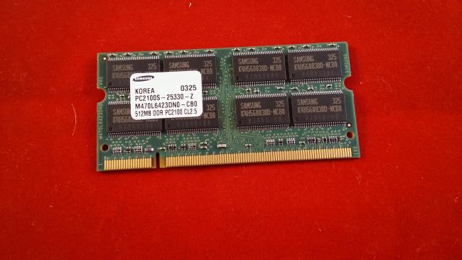 RAM Memory 512 MB DDR IBM Thinkpad 370 (2373)
