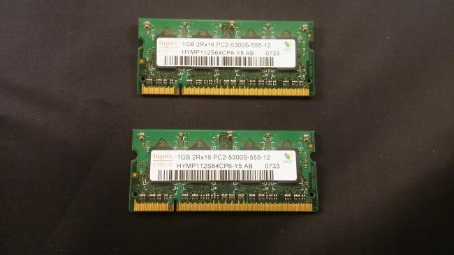2x RAM Memory 1GB 2Rx16 Acer Aspire 5520