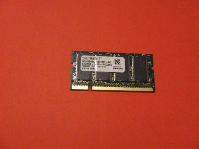 Memory RAM 512 MB Toshiba Tecra A4 PTA40E